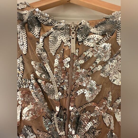 NWOT BRONX AND BANCO Violet Maxi Dress in Dark Silver, wedding guest dress - Picture 13 of 16